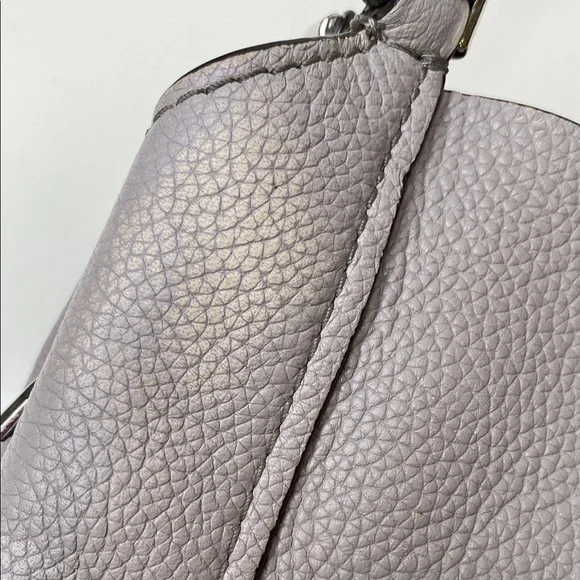 Kate Spade Talia Small‎ Triple Compartment Satchel Shoulder Bag Soft Taupe - Picture 12 of 13